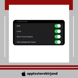 تنظیمات دوربین