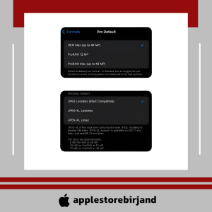 تنظیمات دوربین