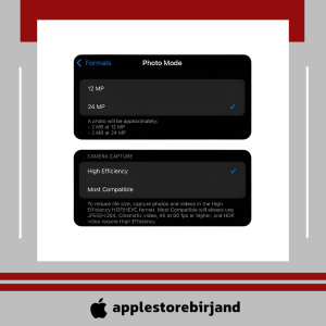 تنظیمات دوربین